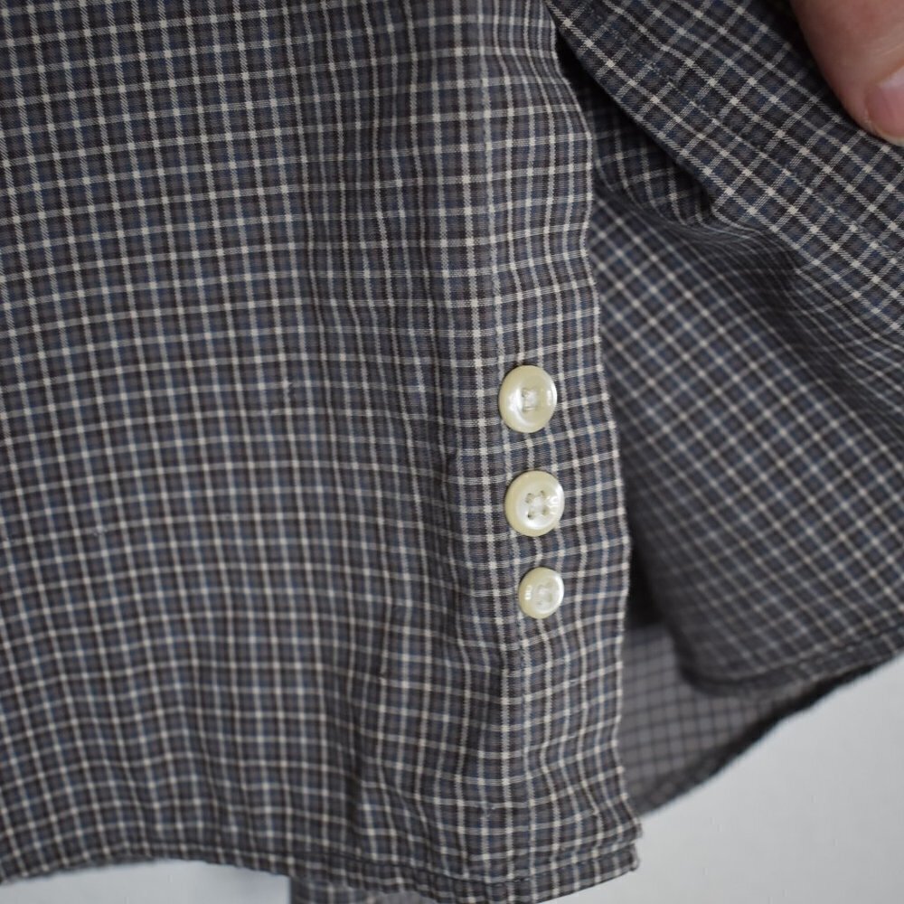Eddie Bauer Mens Sz M 100% Baumwolle Cotton Plaid Button Down Shirt Office Work - Picture 6 of 16